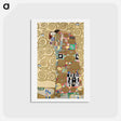 アートポストカード-Gustav Klimt's Fulfillment - グスタフ クリムト Postcard.