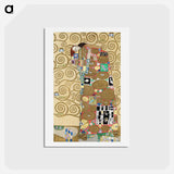 アートポストカード-Gustav Klimt's Fulfillment - グスタフ クリムト Postcard.