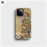 Gustav Klimt's Fulfillment - グスタフ クリムト Phone Case.