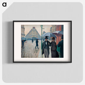 アートポスター-Paris Street Rainy Day - ギュスターヴ カイユボット Poster.
