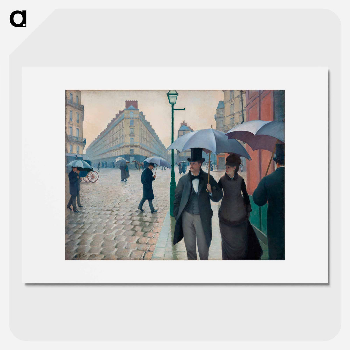 Paris Street Rainy Day - ギュスターヴ カイユボット Poster.