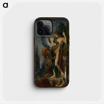 『オイディプスとスフィンクス』（1864年） - ギュスターヴ モロー Phone Case.