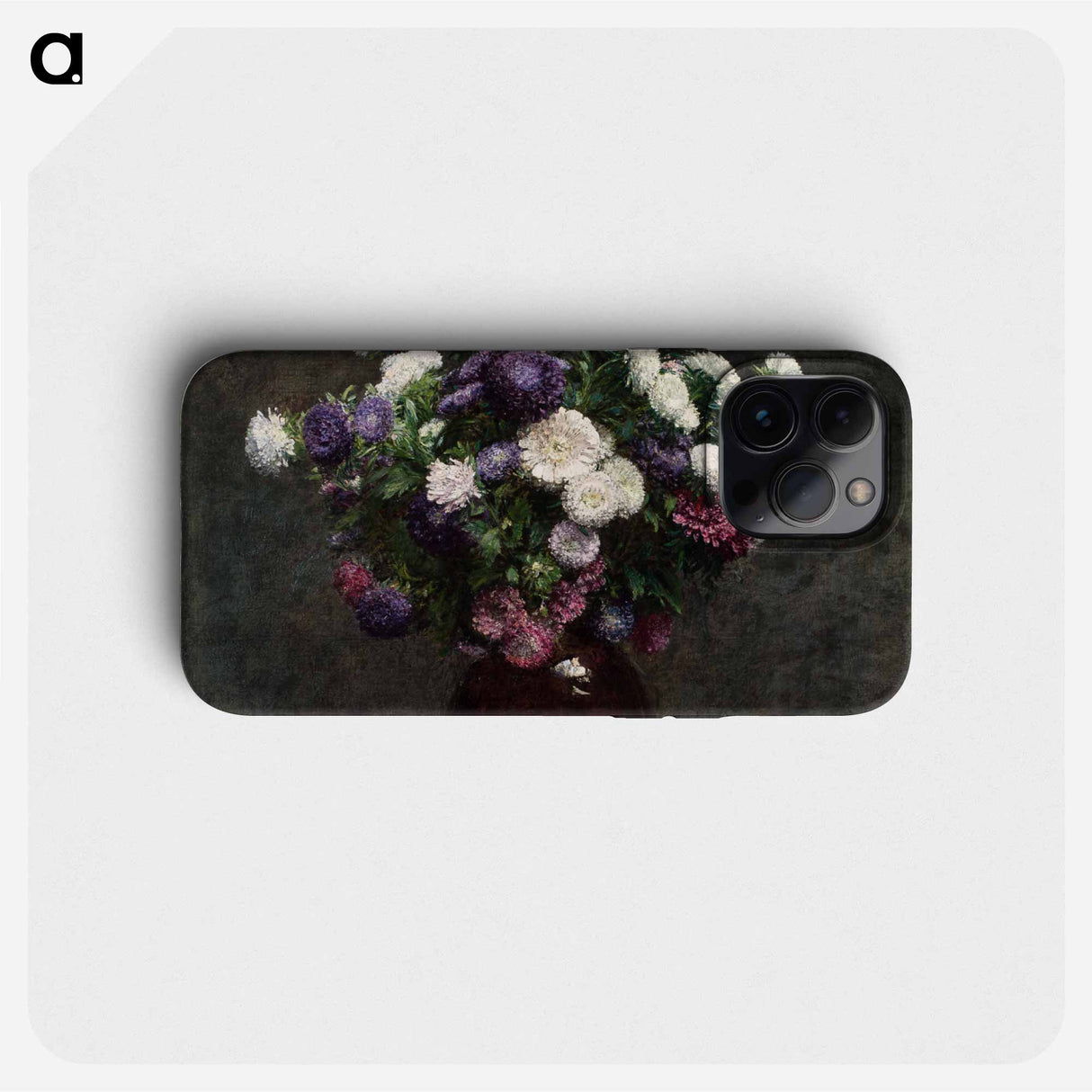 Asters in a Vase - アンリ ファンタン ラトゥール Phone Case.