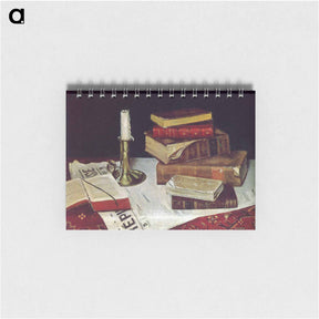 アートメモ帳-Still Life with Books and Candle - アンリ マティス Memo.