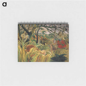 アートメモ帳-Tiger in a Tropical Storm - アンリ ルソー Memo.