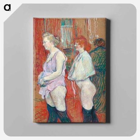 アートパネル-Rue des Moulins - アンリ ド トゥールーズ ロートレック Canvas.