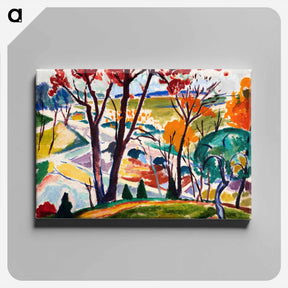 アートパネル-Landscape, Bridge, Huntingdon Valley - ヘンリー ライマン サイエン Canvas.