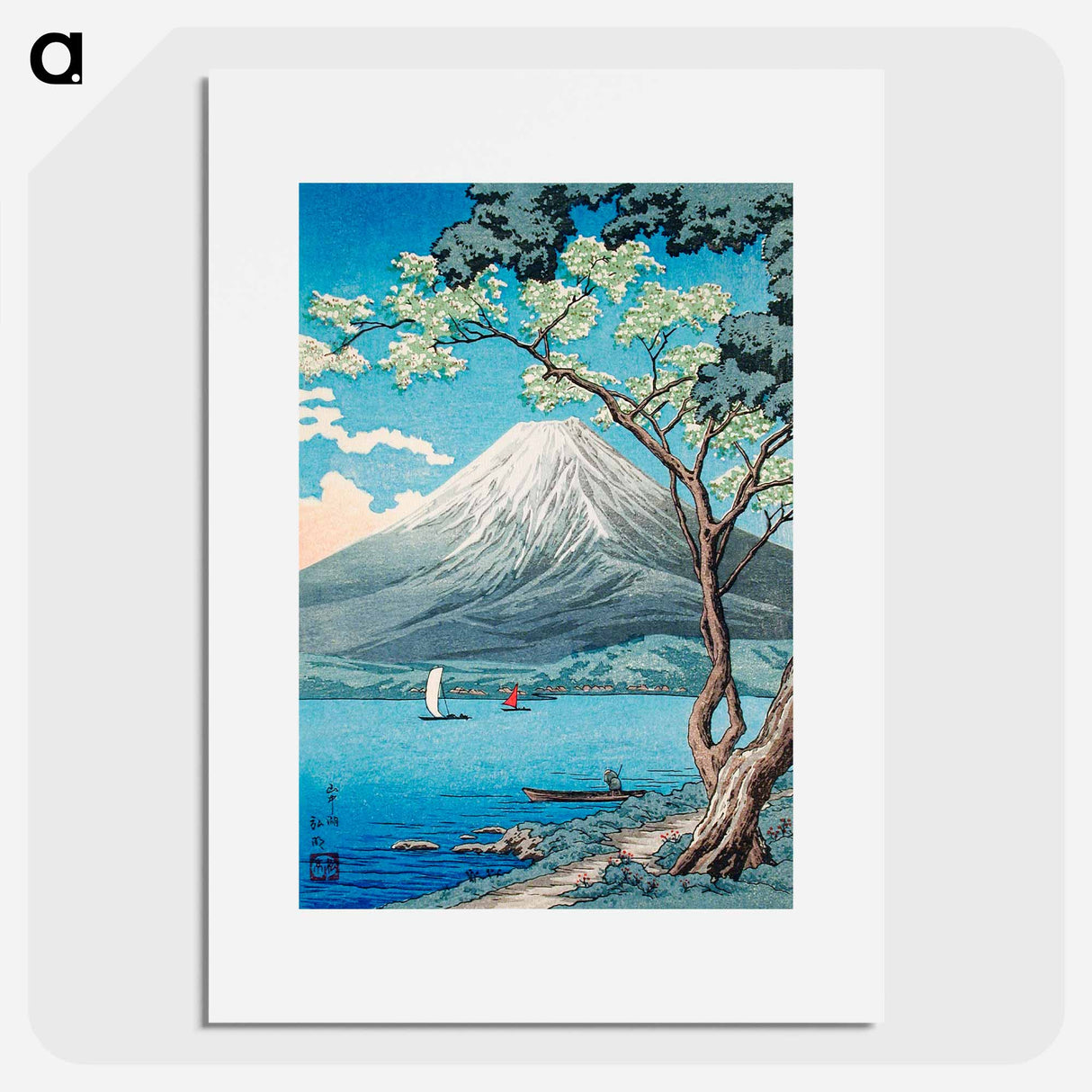 Mount Fuji from Lake Yamanaka - Hiroaki Takahashi Poster.