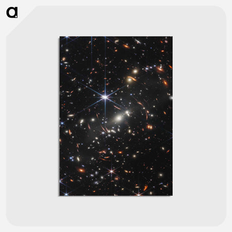 アートポストカード-Webb's First Deep Field
 - ジェームズ ウェッブ宇宙望遠鏡 Postcard.