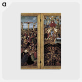 アートポストカード-Crucifixion and Last Judgement diptych - ヤン ファン エイク Postcard.