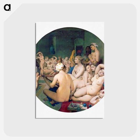 アートポストカード-The Turkish Bath
 - ジャン オーギュスト ドミニク アングル Postcard.