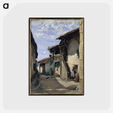 アートポストカード-A Village Street: Dardagny
 - ジャン バティスト カミーユ コロー Postcard.