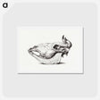 アートポストカード-Skull of a cow - ジャン ベルナール Postcard.