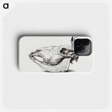 Skull of a cow - ジャン ベルナール Phone Case.