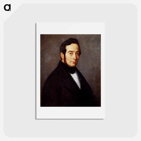 アートポストカード-Portrait Of Eugene Canoville - ジャン フランソワ ミレー Postcard.