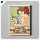 Affiche voor Boon's Geïllustreerd Magazijn by Johann Georg van Caspel - ヨハン ヘオルフ ファン カスペル Canvas.