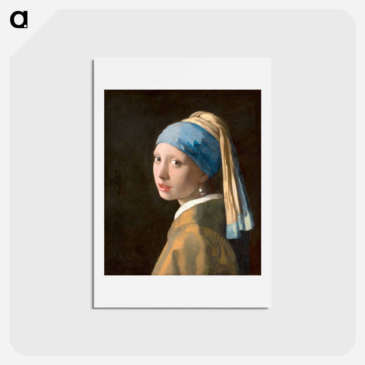 Girl with a Pearl Earring - ヨハネス フェルメール Postcard.