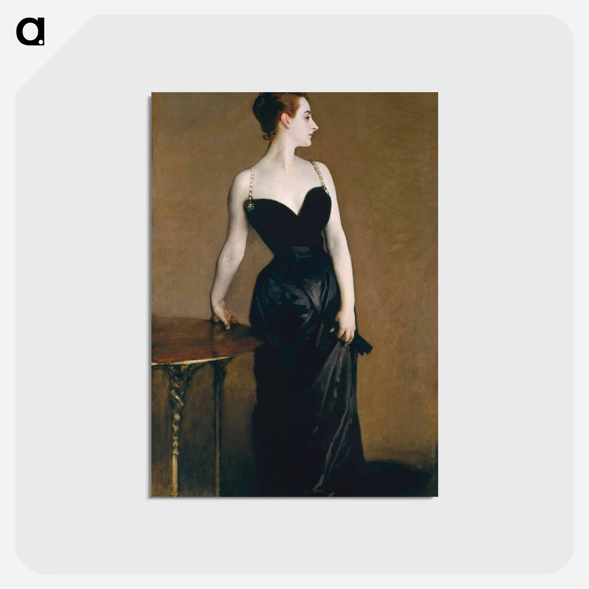 アートポストカード-Madame X - ジョン シンガー サージェント Postcard.
