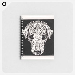 アートメモ帳-Dog's head - ユリー デ フラーハ Memo.