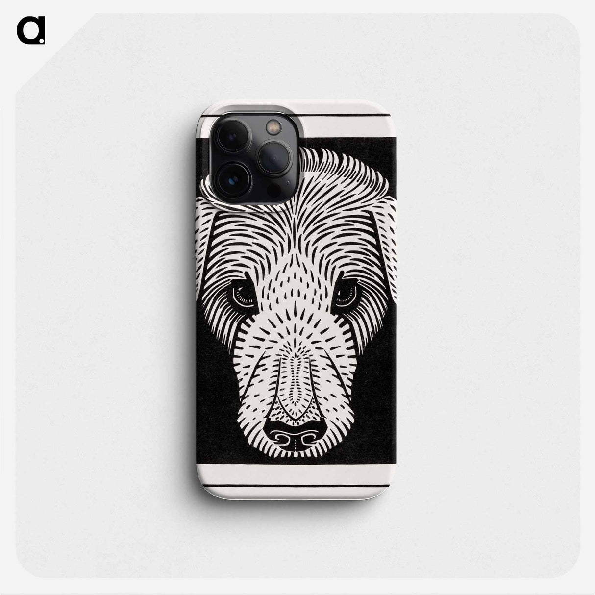 Dog's head - Julie de Graag Phone Case.