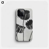 Abutilon (Lime Mallow) pod enlarged six times from Urformen der Kunst by Karl Blossfeldt - カール ブロスフェルト Phone Case.