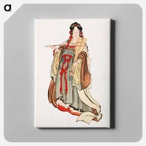 アートパネル-Benten (Goddess of Love) - 葛飾 北斎 Canvas.