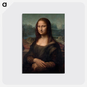 アートポストカード-Mona Lisa del Giocondo - レオナルド ダ ヴィンチ Postcard.