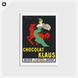 アートポストカード-Chocolat Klaus - レオネット カピエッロ Postcard.