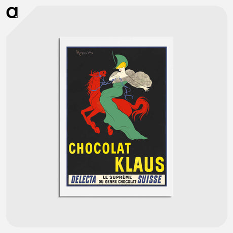 アートポストカード-Chocolat Klaus - レオネット カピエッロ Postcard.