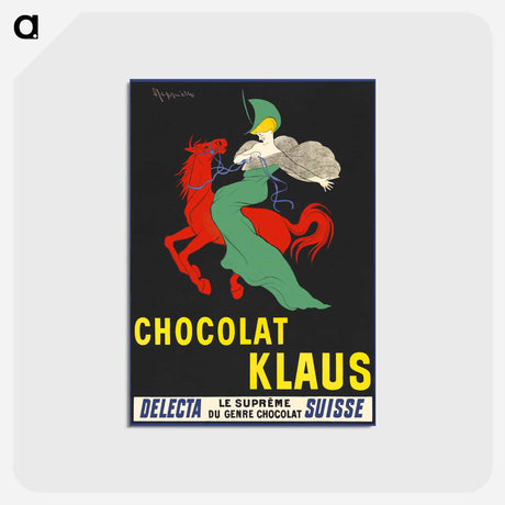 アートポストカード-Chocolat Klaus - レオネット カピエッロ Postcard.