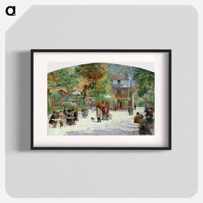 アートポスター-At the Chalet du Château de Madrid, in the Bois de Boulogne - ルイ アベル トルシェ Poster.