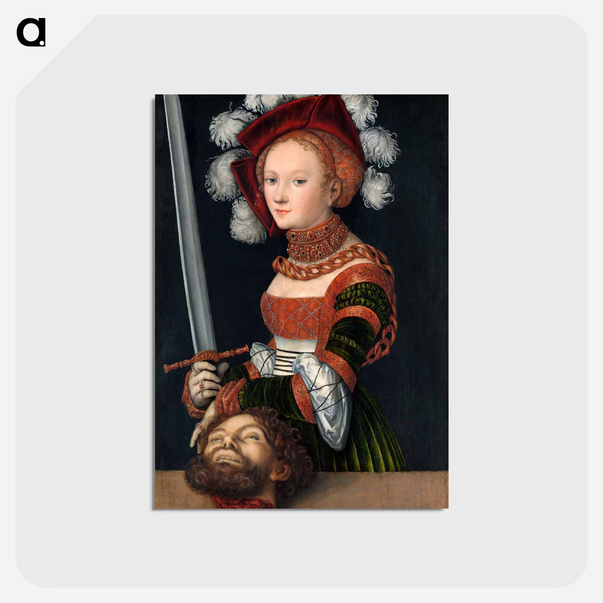 アートポストカード-Judith with the Head of Holofernes
 - ルーカス クラナッハ Postcard.