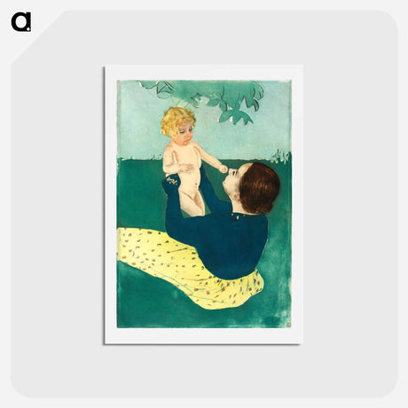 アートポストカード-Under the Horse Chestnut Tree - メアリー カサット Postcard.