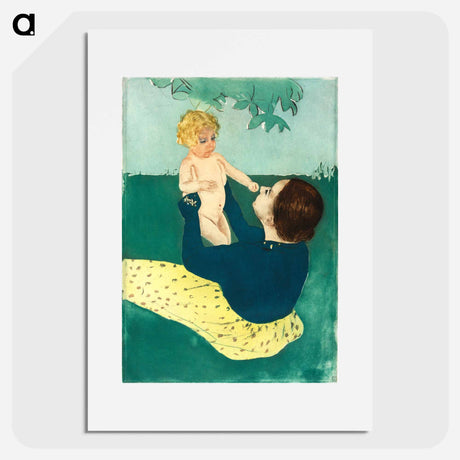 アートポスター-Under the Horse Chestnut Tree - メアリー カサット Poster.