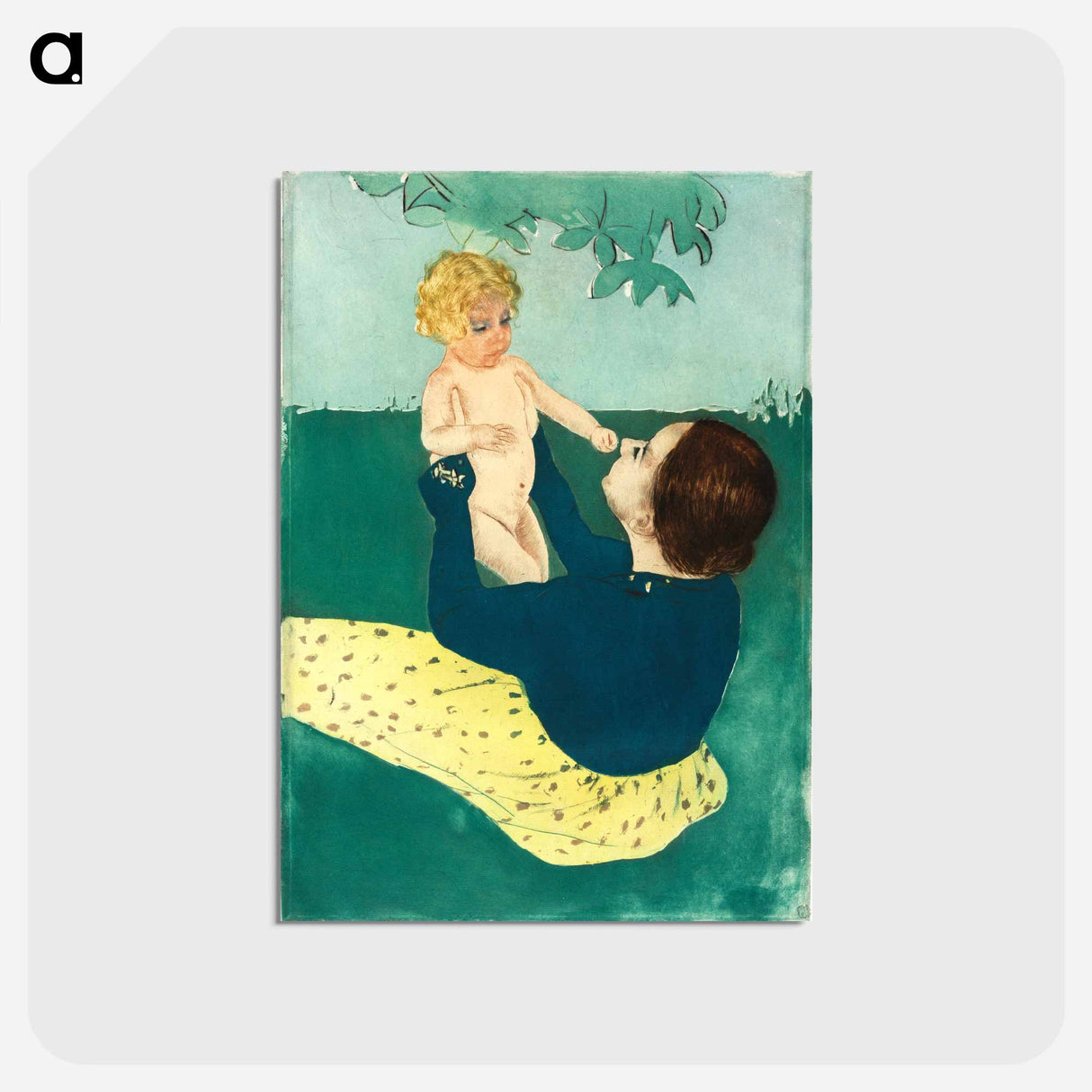 アートポストカード-Under the Horse Chestnut Tree - メアリー カサット Postcard.