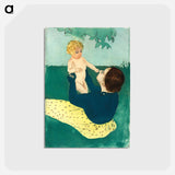 アートポストカード-Under the Horse Chestnut Tree - メアリー カサット Postcard.