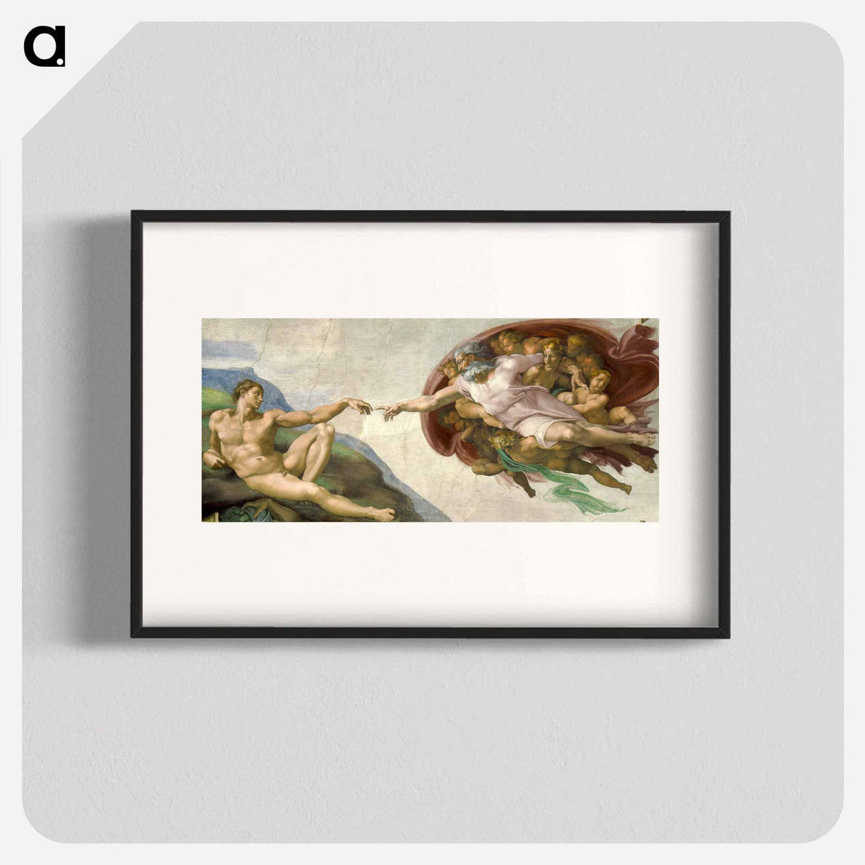 The Creation of Adam - ミケランジェロ ブオナローティ Poster.