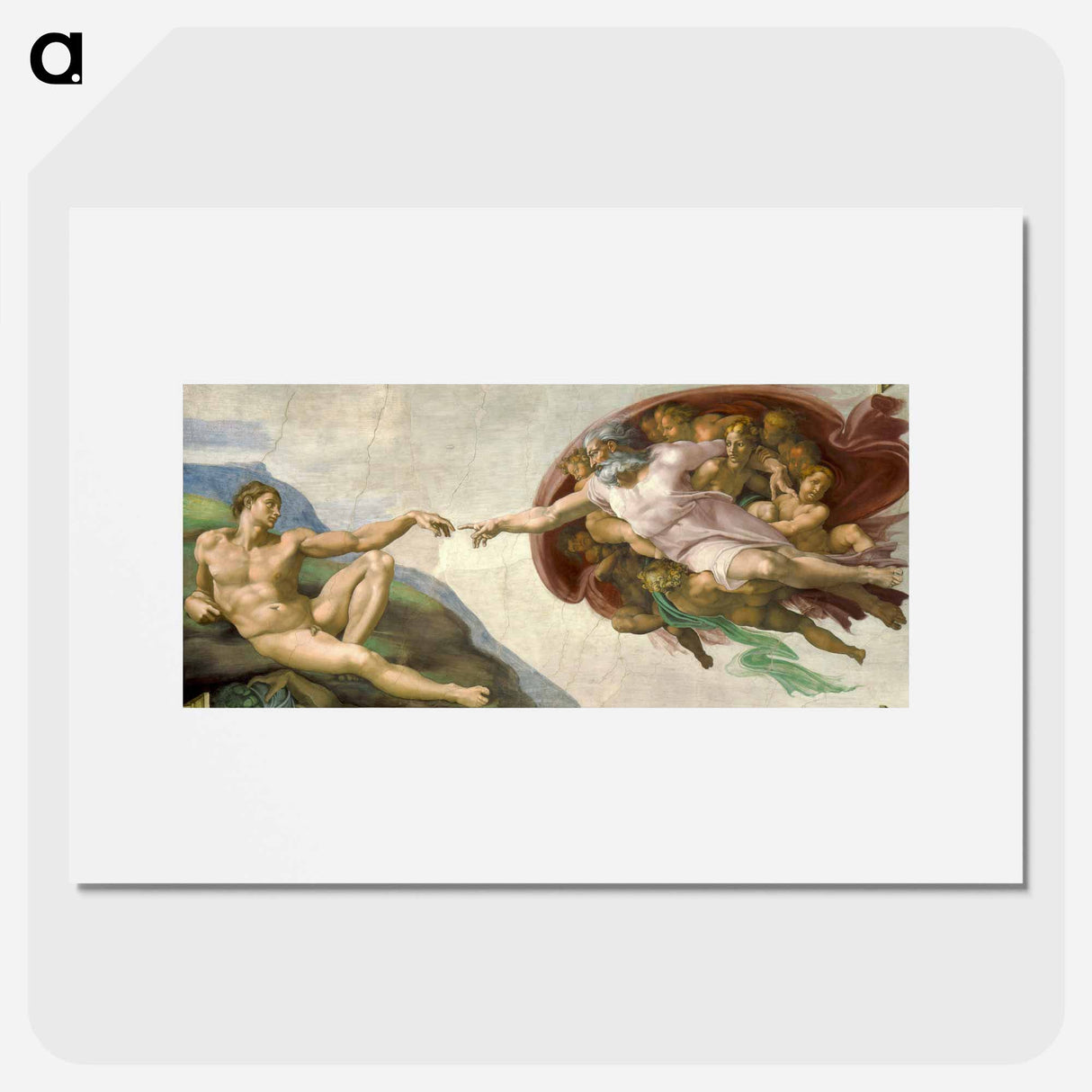 The Creation of Adam - ミケランジェロ ブオナローティ Poster.