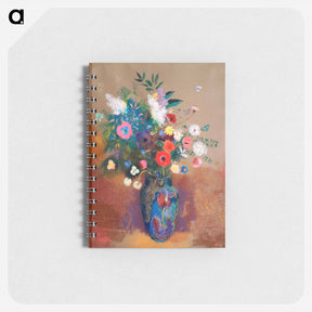アートメモ帳-Bouquet of Flowers - オディロン ルドン Memo.