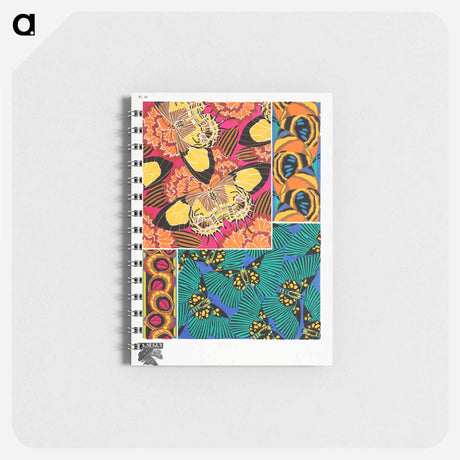 アートメモ帳-Butterflies Pattern
 - パピヨン Memo.