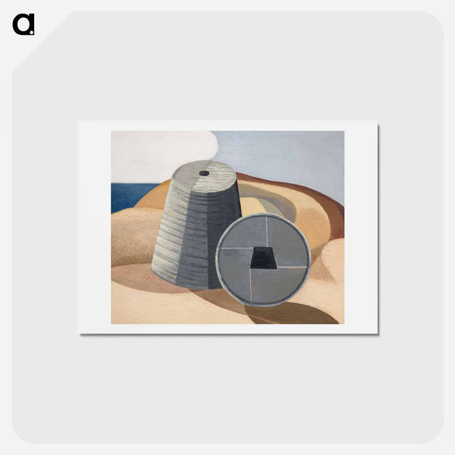 アートポストカード-Mineral Objects - ポール ナッシュ Postcard.