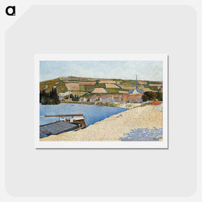 アートポストカード-Les Andelys, Côte d’Aval - ポール シニャック Postcard.