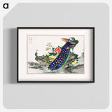 アートポスター-Peacock and Peony
 - 鳥類図鑑 Poster.