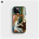 Two Young Girls at the Piano - Pierre Auguste Renoir Phone Case.