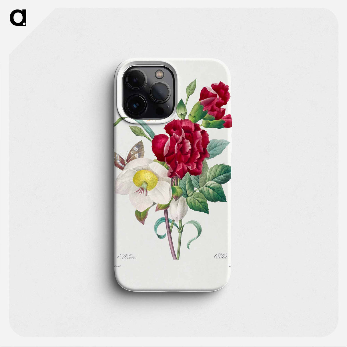 Hellebore and Oeillet - Pierre Joseph Redouté Phone Case.