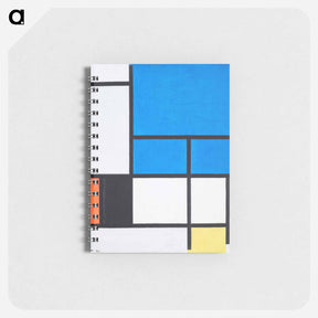 アートメモ帳-Composition with Large Blue Plane, Red, Black, Yellow, and Gray - ピエト モンドリアン Memo.