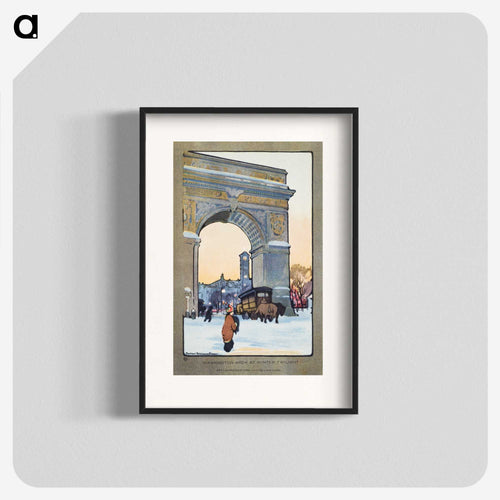 Washington Arch at Winter Twilight
 - レイチェル ロビンソン エルマー Poster.
