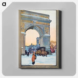 アートパネル-Washington Arch at Winter Twilight
 - レイチェル ロビンソン エルマー Canvas.