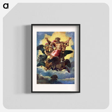 Raphael's Ezekiel's Vision - ラファエロ サンティ Poster.