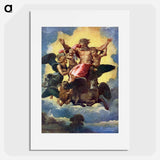 Raphael's Ezekiel's Vision - ラファエロ サンティ Poster.